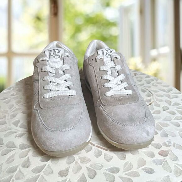 Paul Green $455 Tanner Leather Suede Rhinestone Sneaker Size 5.5 AU 8 US - Picture 2 of 16